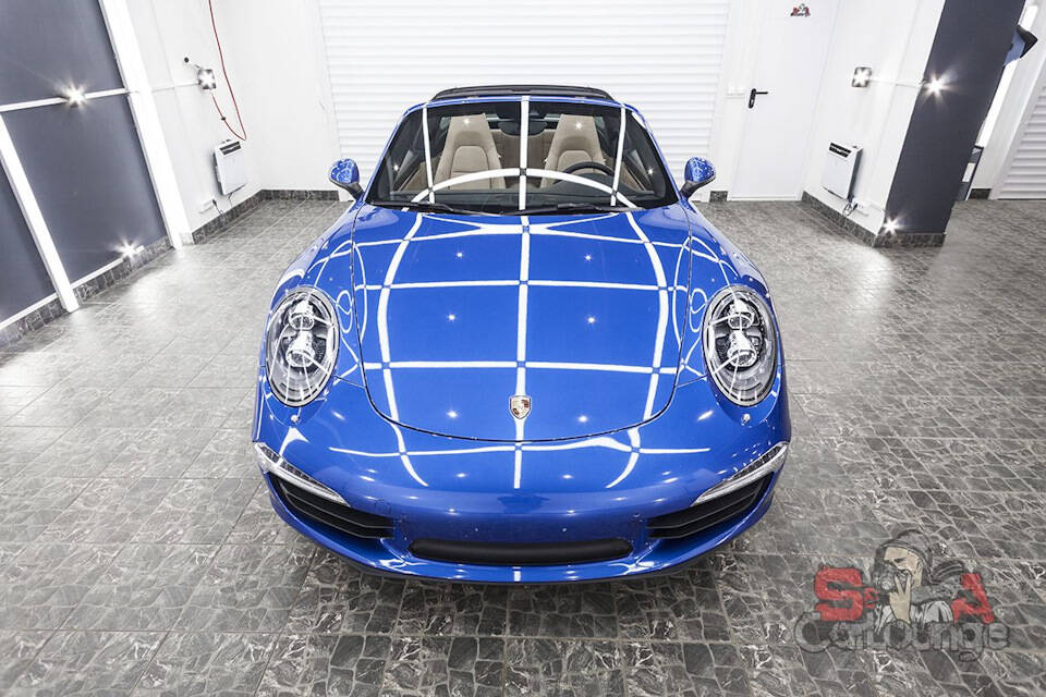 Детейлинг Porsche 911 Targa: полировка, защита кузова керамикой, бронирование фар и антидождь