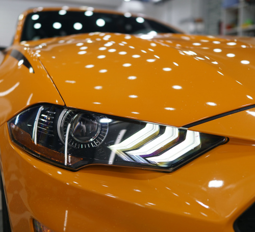 Локальная полировка царапин в детейлинг центре SA CarLounge в Москве