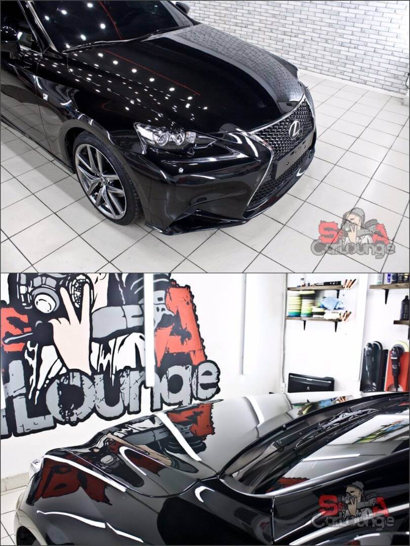 Детейлинг полировка и нанесение керамики Everglass на автомобиль Lexus IS250