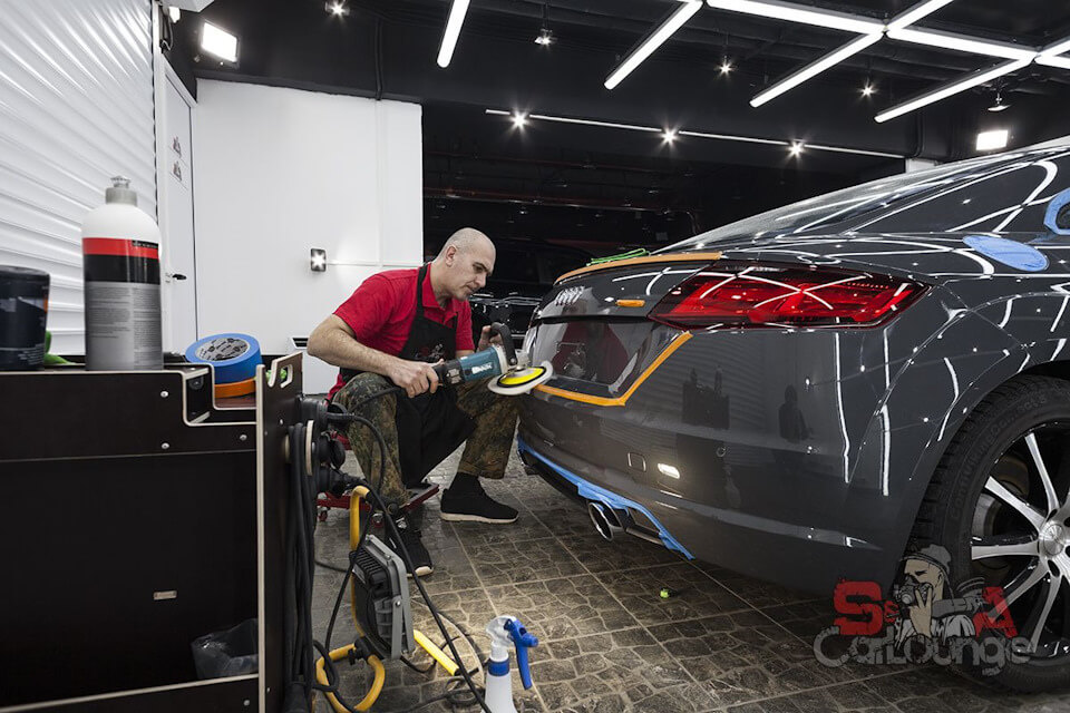 Восстановительная полировка и защита ЛКП кварцевым покрытием Cquartz UK Audi TT 8S
