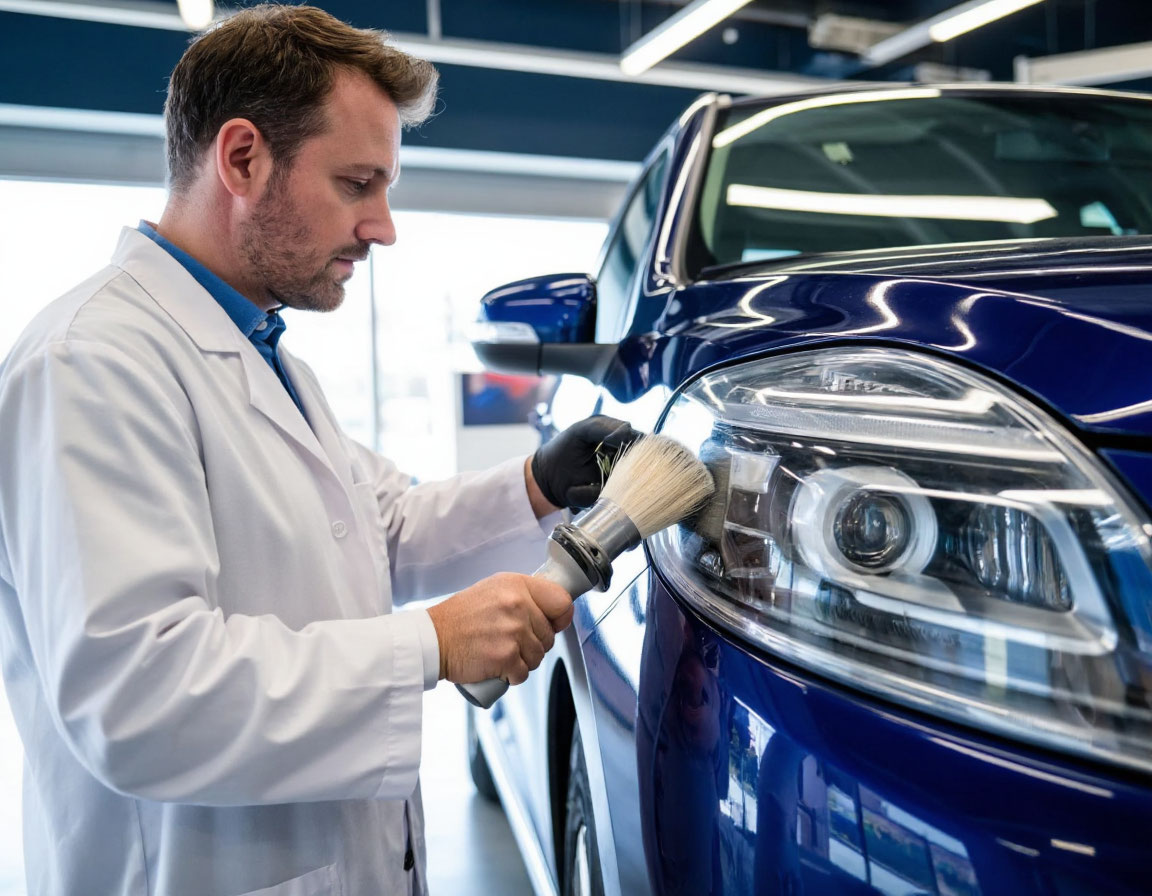 Полировка покраска бампера